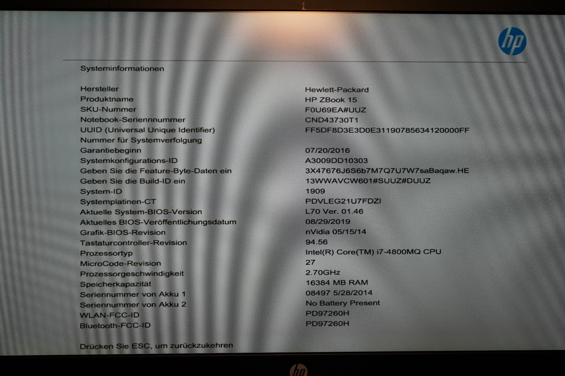 Hewlett Packard Notebook: HP ZBook 15, i7-4800MQ – Usato da Aesch ZH venduto da LoneWanderer 5