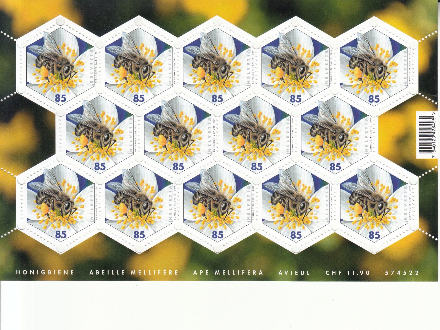 Tutti i francobolli: SBK 1383 Zierbogen Bienen postfrisch – Usato da Bürglen TG venduto da StampGraf