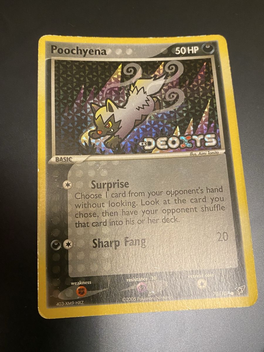 Pokémon Carte collezionabili: Poochyena Ex Deoxys stamped reverse holo – Usato da Zürich venduto da ico_9ych