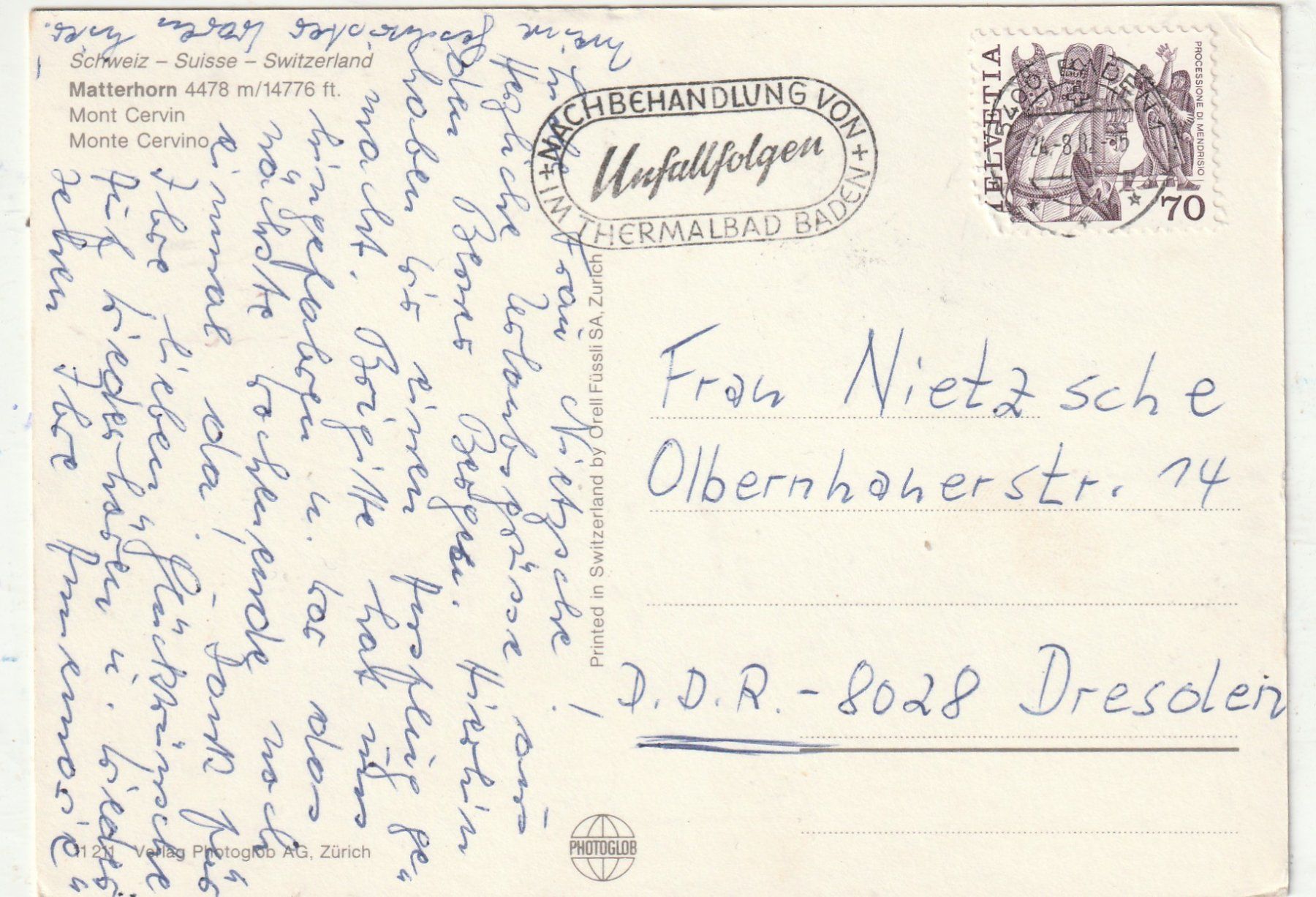 Cartes postales: Matterhorn – D'occasion à Lumbrein par made02 1