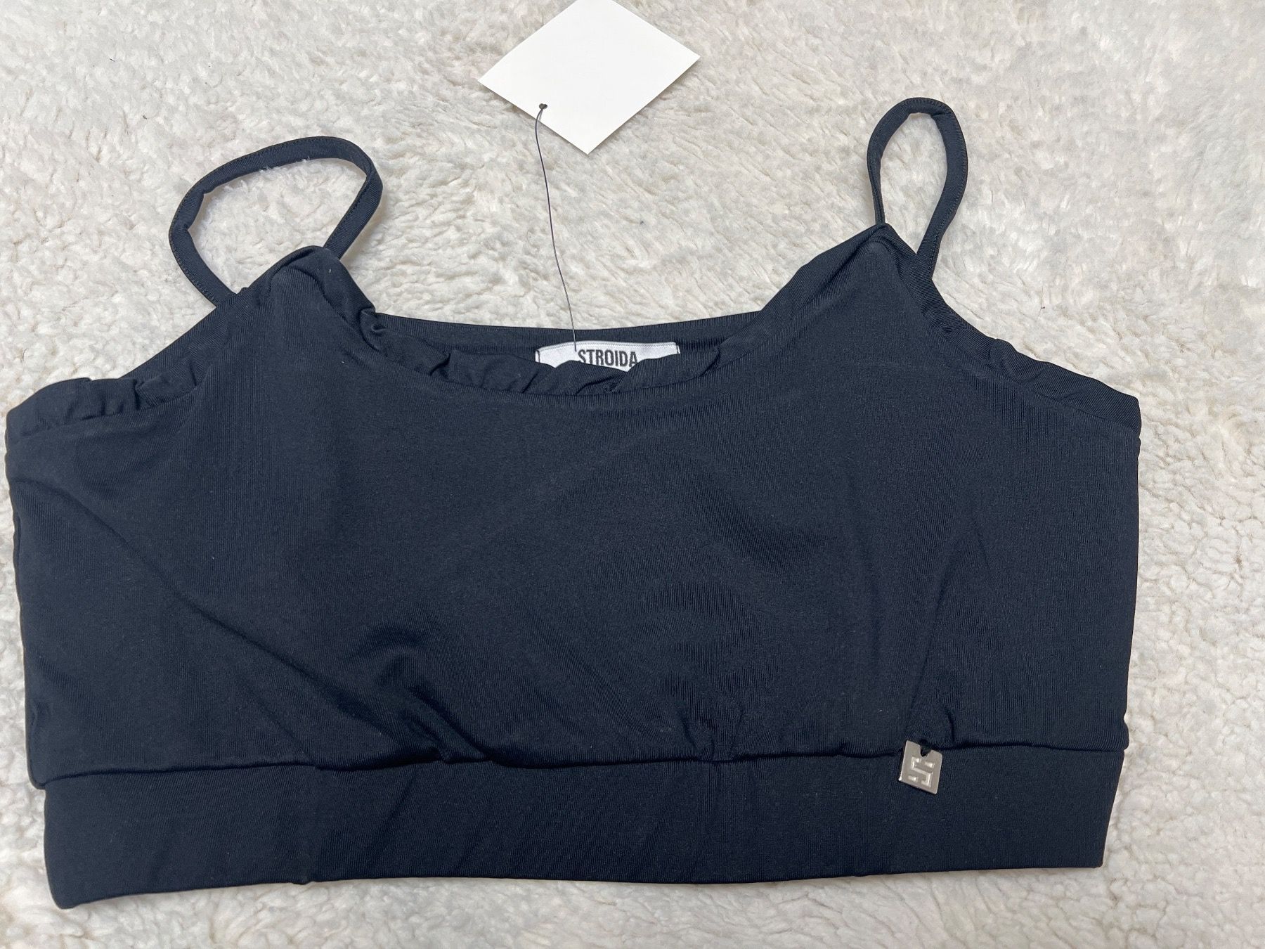 Top: Brassière Stroida noire taille M neuve avec étiquette – Nuovo e nell'imballaggio originale da Chenens venduto da anasantos90