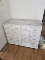 Massive Kommode mit 20 Schubladen weiss Antik Shabby bemalt