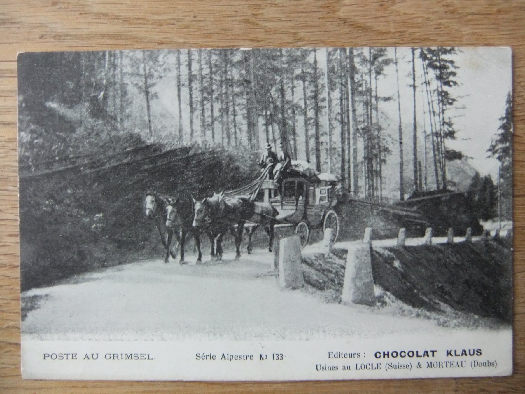 Cartoline postali: Grimselpost Pferdekutsche Postkutsche – Usato da St. Niklaus VS venduto da wunschlos54