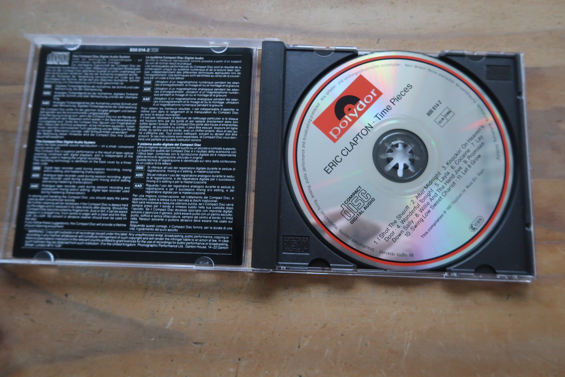 CDs: ERIC CLAPTON - TIME PIECES - THE BEST OF - CD – Gebraucht aus Basel von Patiscat 3