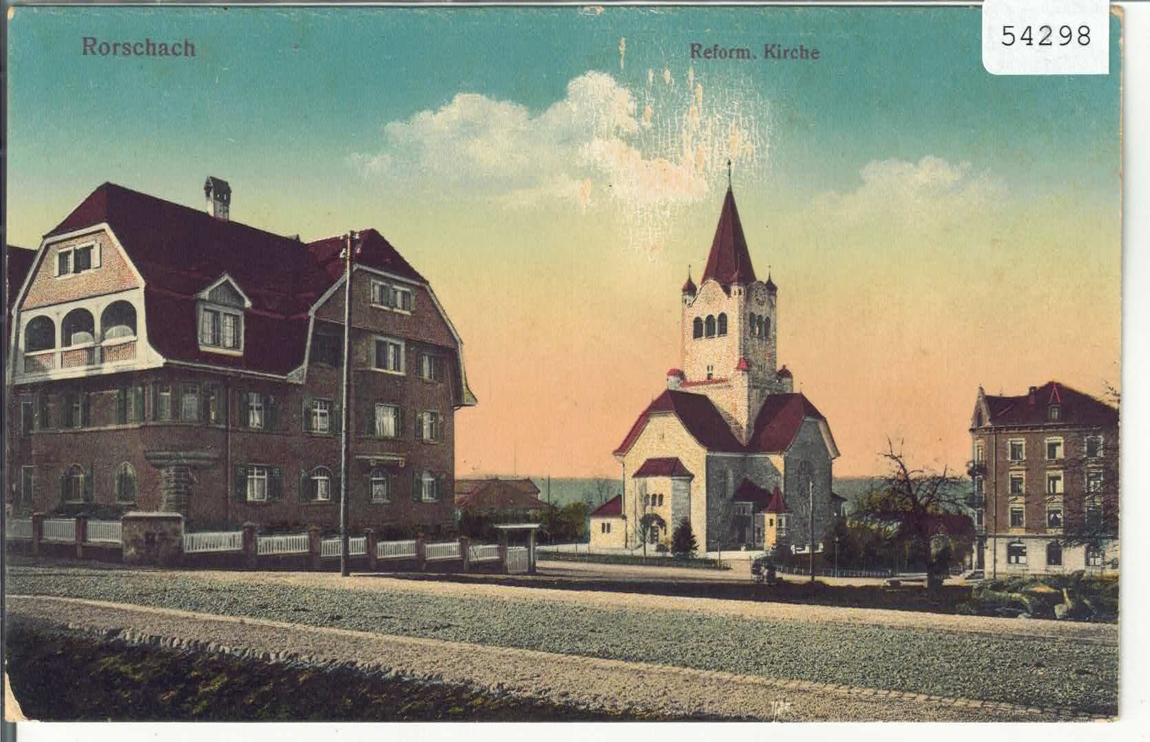 Cartoline postali: Rorschach - Reform. Kirche - Litho – Difettoso da Ettingen venduto da Kartenplanet