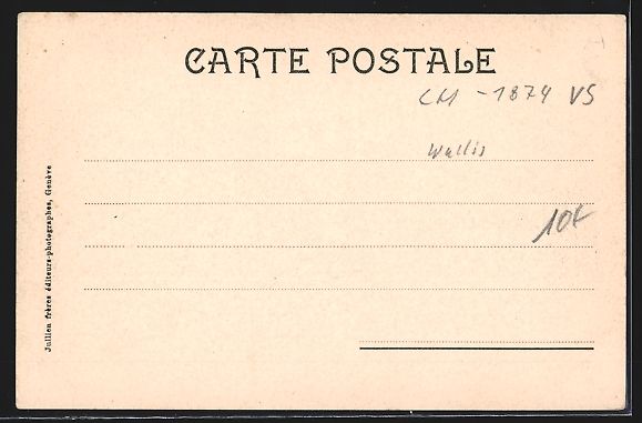 Cartoline postali: AK Champéry, Rue et Eglise – Usato da Berlin venduto da bartko-reher 1