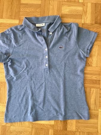 Damen Polo Lacoste blau Slim Fit Grösse 40 gebraucht