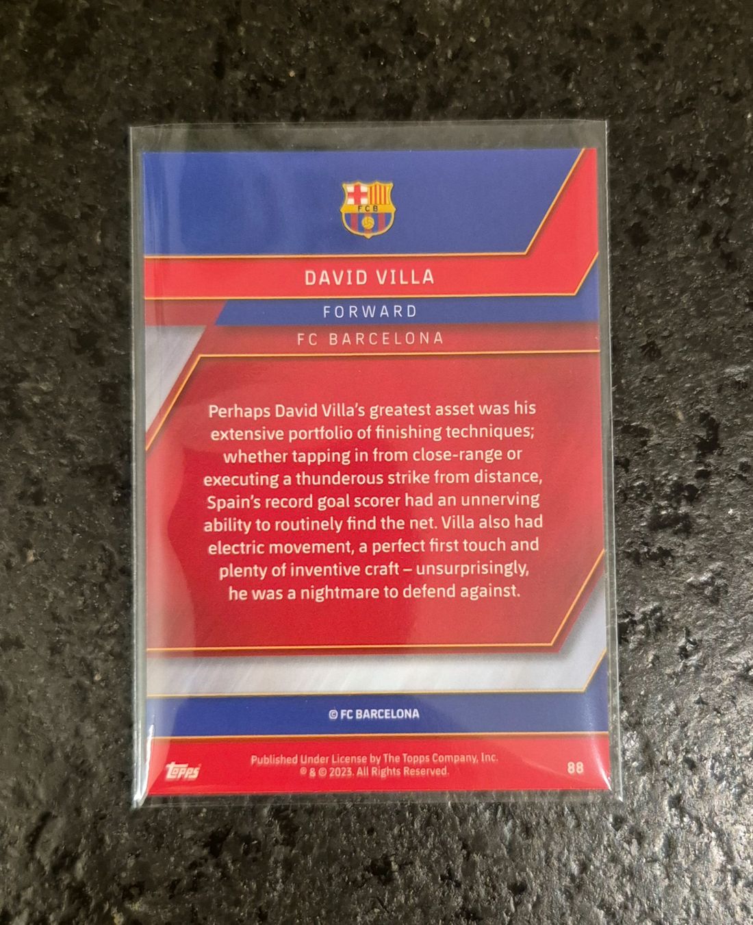 Topps Carte collezionabili: David Villa - Barcelona - Topps – Nuovo (secondo la descrizione) da Burg AG venduto da Danoe 1