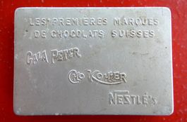 Antike Aluschachtel " Chococlats Suisse  "