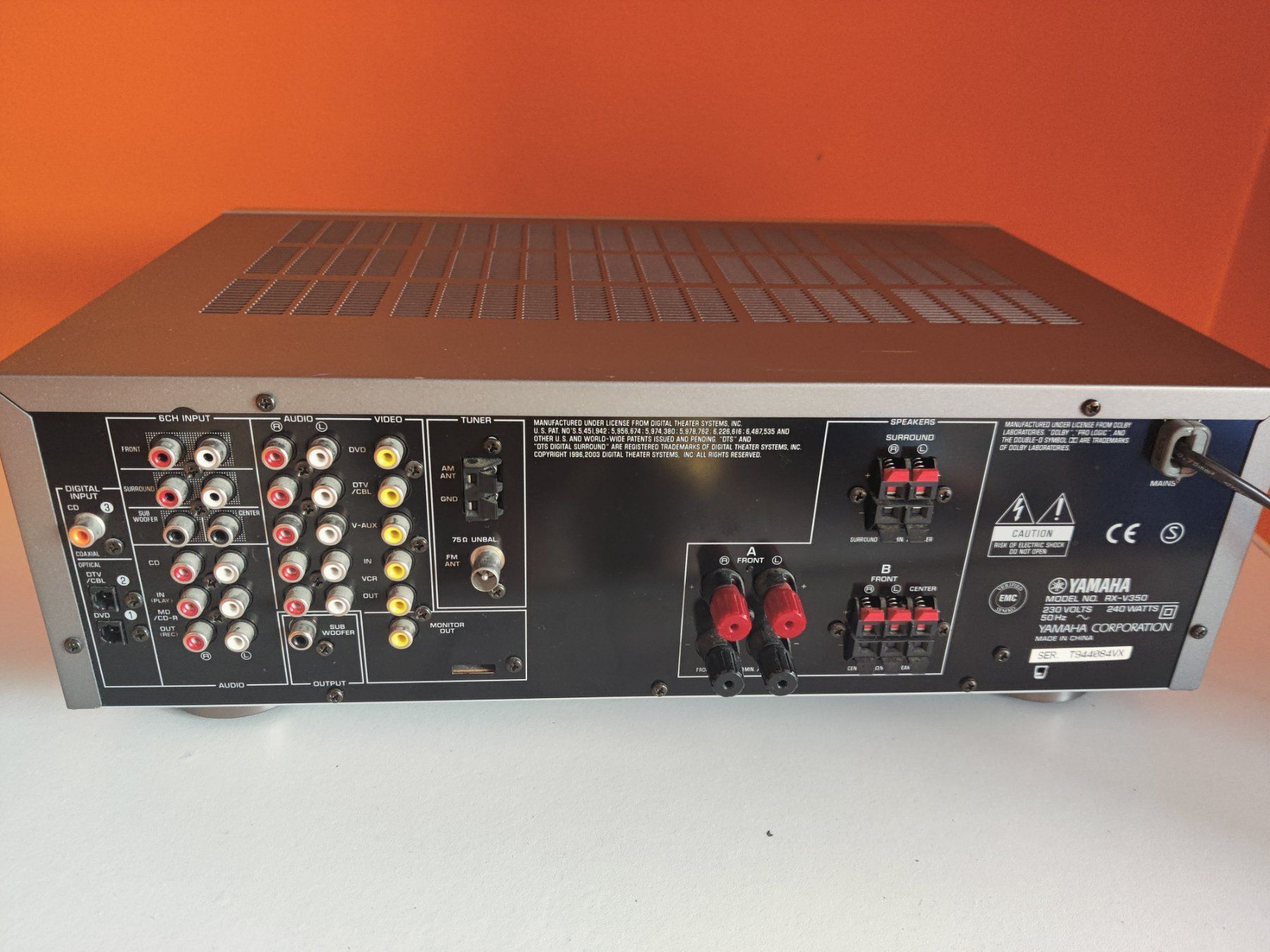 Yamaha Receiver: Yamaha RX-V350 Dolby Digital DTS AV Receiver – Gebraucht aus Viganello von XTECHSTOREX 7