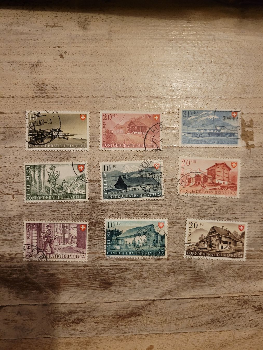 Tutti i francobolli: Pro Patria 1947-49 – Usato da Inwil venduto da Flower2325