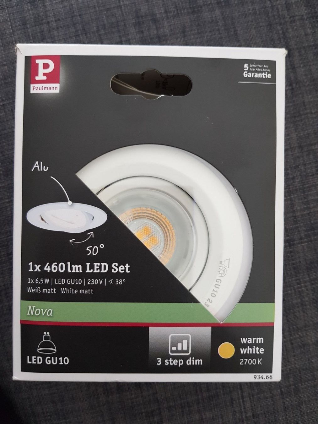 Lampen: LED Spot Einbauleuchte dimmbar und schwenkbar – Neu und originalverpackt aus Geuensee von sonnenstunden