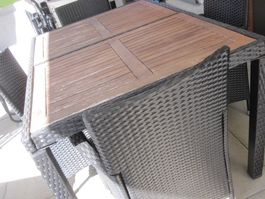 Set Gartenmöbel Tisch und Stühle