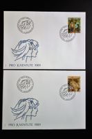 1989 4 FDC mit Einzelmarke Jugendliche