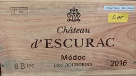 Chateau d' Escurac Medoc Cru Bourgeois 2016 OHK 6x75cl