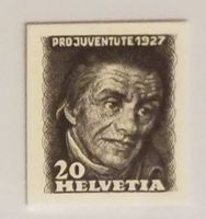 MA363) J43 P2, Abart Probedruck Pestalozzi sehr selten