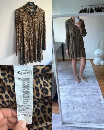 KIABI leopard dress 🐆 like new (size S)