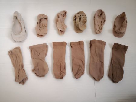 🤩12 STK: FALKE & CO. FüSSLINGE SOCKEN BEIGE & MUSTER