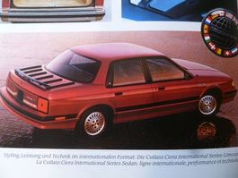 Oldsmobile Cutlass Ciera Prospekt 1989
