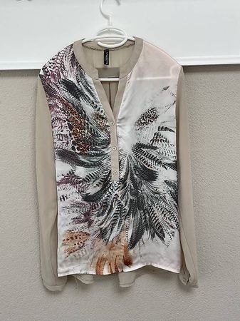 Madonna Bluse   Beige Gr. M