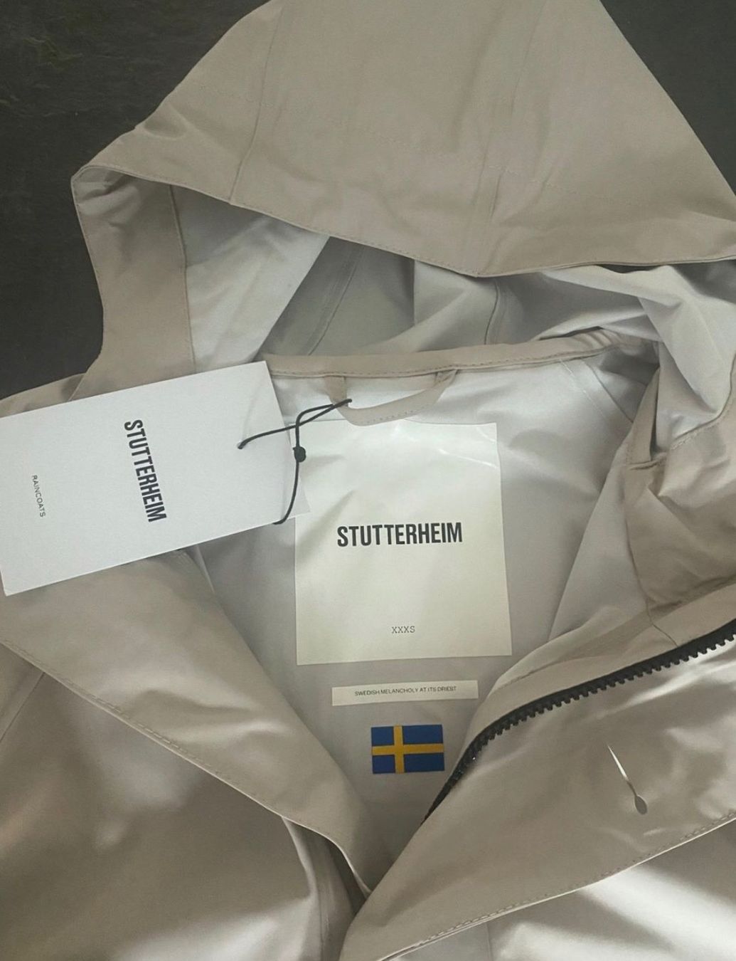 Giacche: NEU: Regenjacke Parka STUTTERHEIM XS/S – Nuovo e nell'imballaggio originale da Zürich venduto da litlt