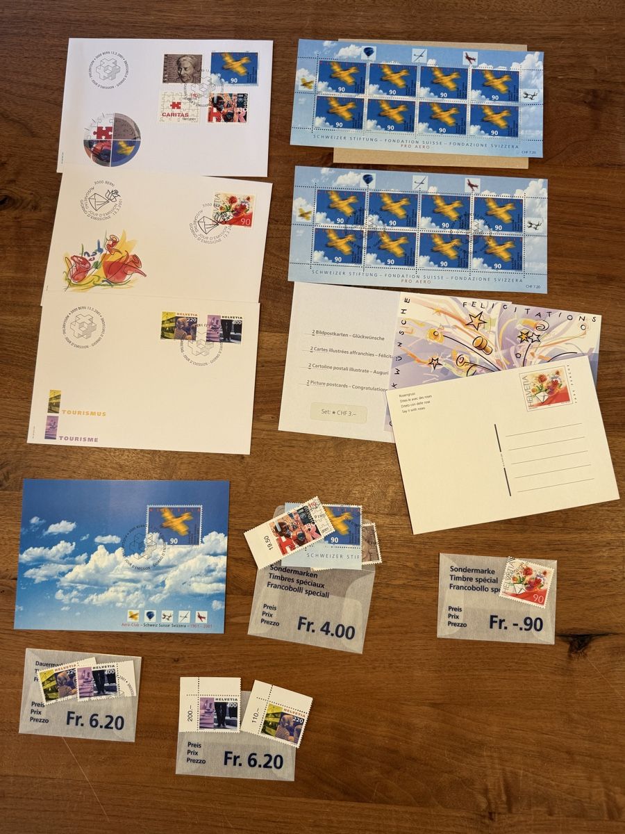 Tous les timbres: Briefmarken 2001 diverse – Neuf (Voir description) à Altdorf UR par Sanna08