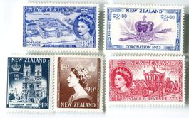 Briefmarken "Königin Elisabeth II."  Neuseeland.