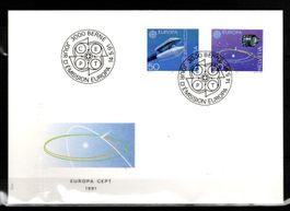 1991 - FDC / Werbemarken - Ariane + Weltraumsonde Giotto