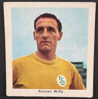 VINTAGE SAMMELBILD FOOTBALL-GUM LA-CHAUX-DE-FONDE WILLY KERN