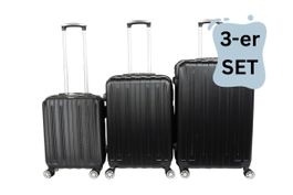 Hartschalenkoffer 3-er Set / Dallas – Schwarz