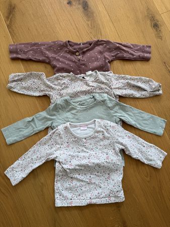 Langarmshirts Mädchen Grösse 74, 4 Stück