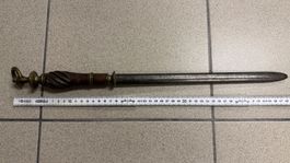 Antiker grosser Wetzstahl ca. 48 cm