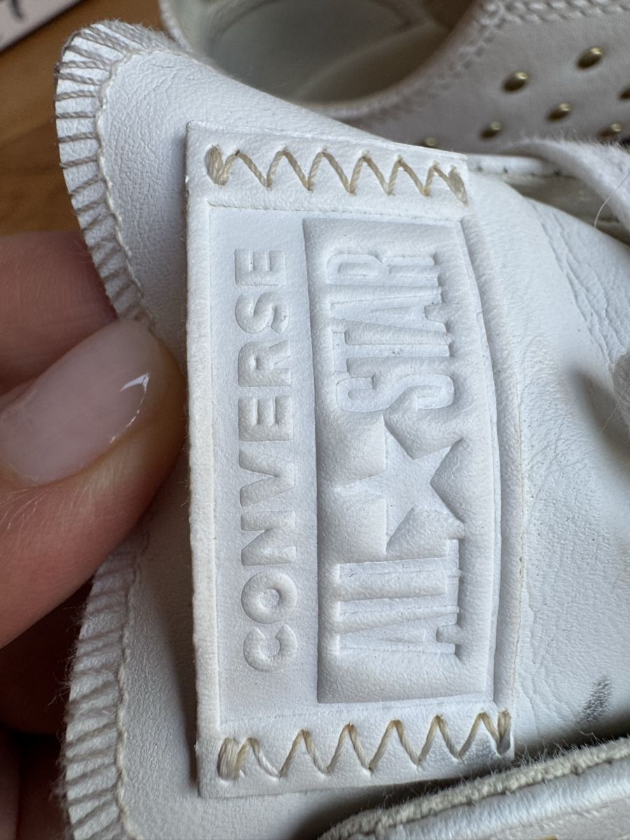 Converse Scarpe da donna: Converse All Star weisses Leder  37.5 – Usato da Zürich venduto da LuxuryJewellery 6