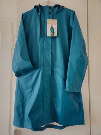 REGENMANTEL Tchibo, Grösse 38, Farbe 'petrol'