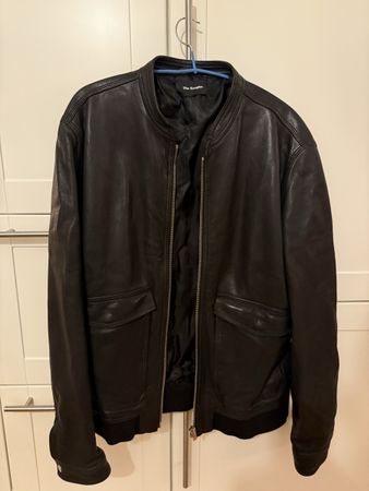 Blouson en cuir The Kooples noir taille XL