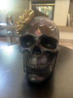 Deko Objekt Flower Skull 22cm