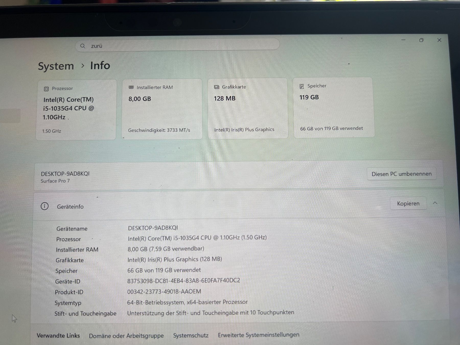 Microsoft Notebook: Surface Pro 7 – Usato da Zürich venduto da NiTo2021 6