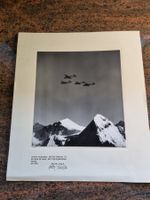 Foto Schweizer Luftwaffe Flugzeuge über Alpen, 1956!