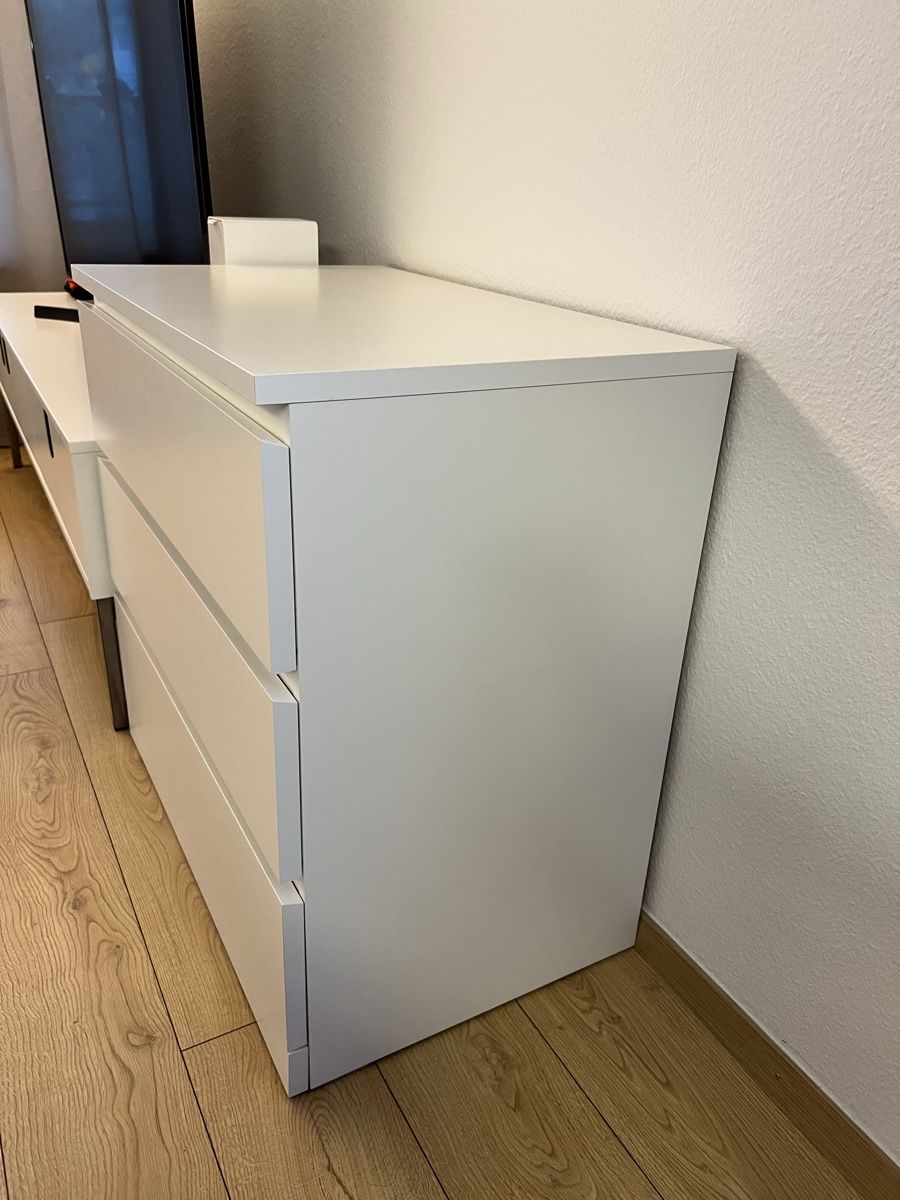 Ikea Kommoden: Ikea Malm mit 3 Schubladen, weiss – Gebraucht aus Reinach BL von katttta 1
