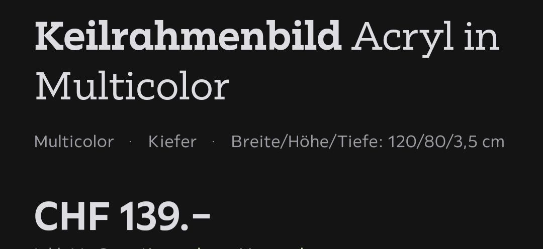 Poster & Bilder: Leinwandbild – Neu (gemäss Beschreibung) aus Klosters von tin_k7qd 3