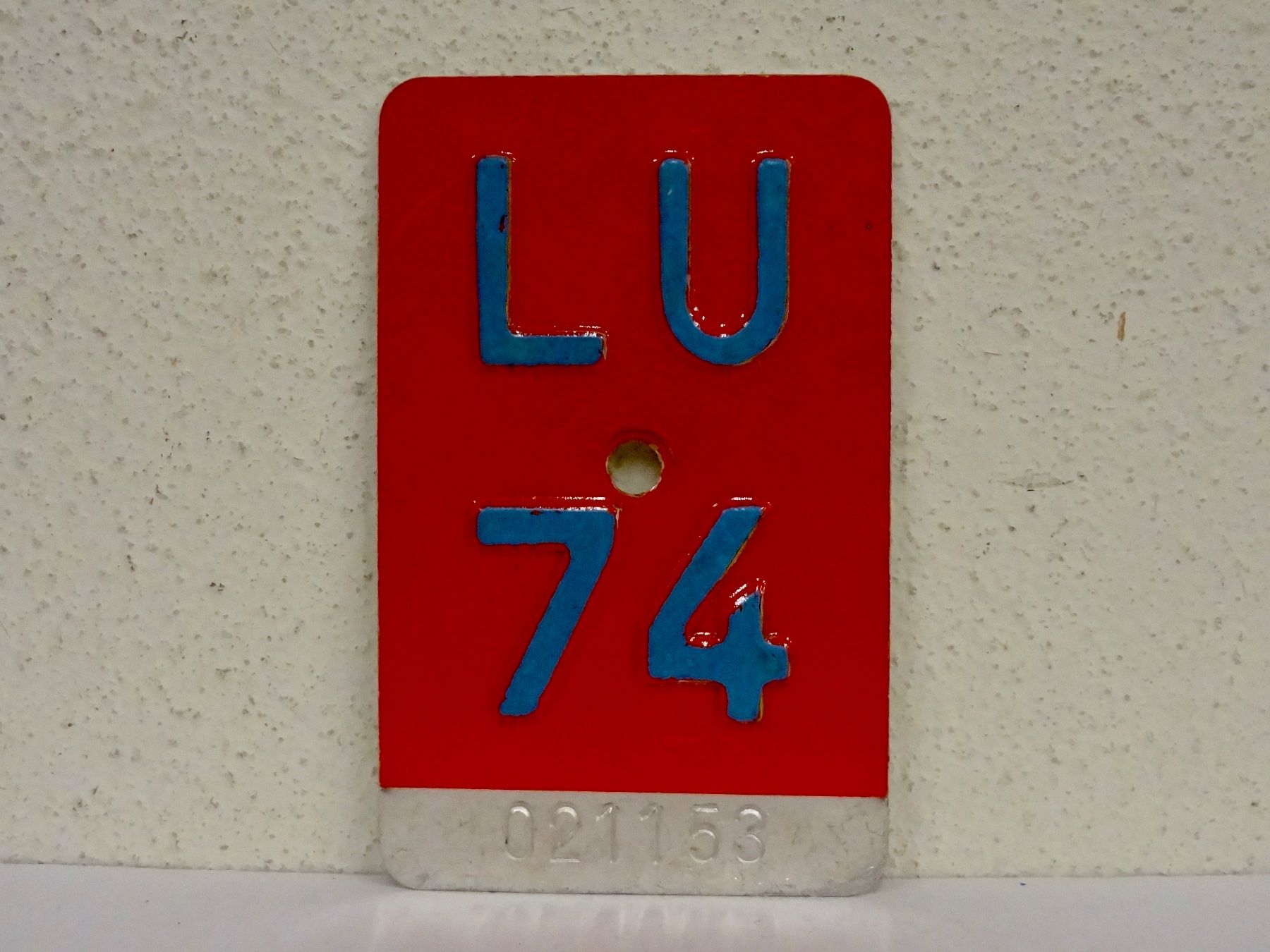 Ecriteaux: LU 74 VELONUMMER - FAHRRADSCHILD – D'occasion à Kerzers par djstarsky73