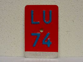 LU 74 VELONUMMER - FAHRRADSCHILD