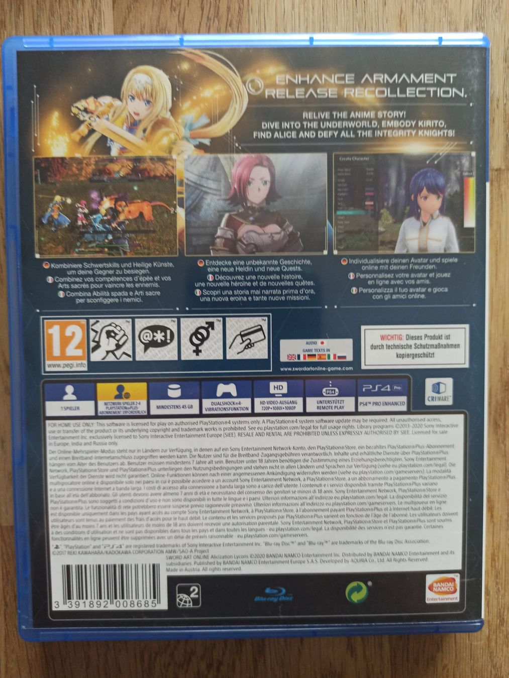 Giochi: Sword Art Online Alicization Lycoris PS4 / PS5 – Usato da Oberweningen venduto da mar_87mx 1