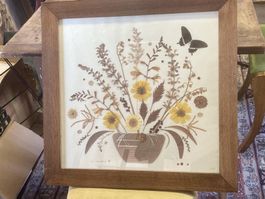 (pi) Florales Botanikbild sign