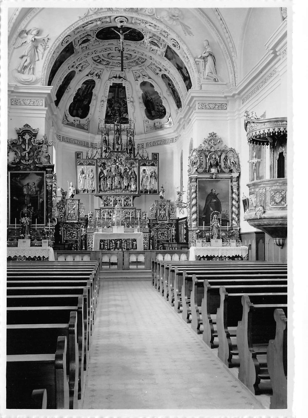 Cartoline postali: Tinizong, Tinzen, Kirche – Usato da Ottikon b.Kemptth. venduto da Neptun1974