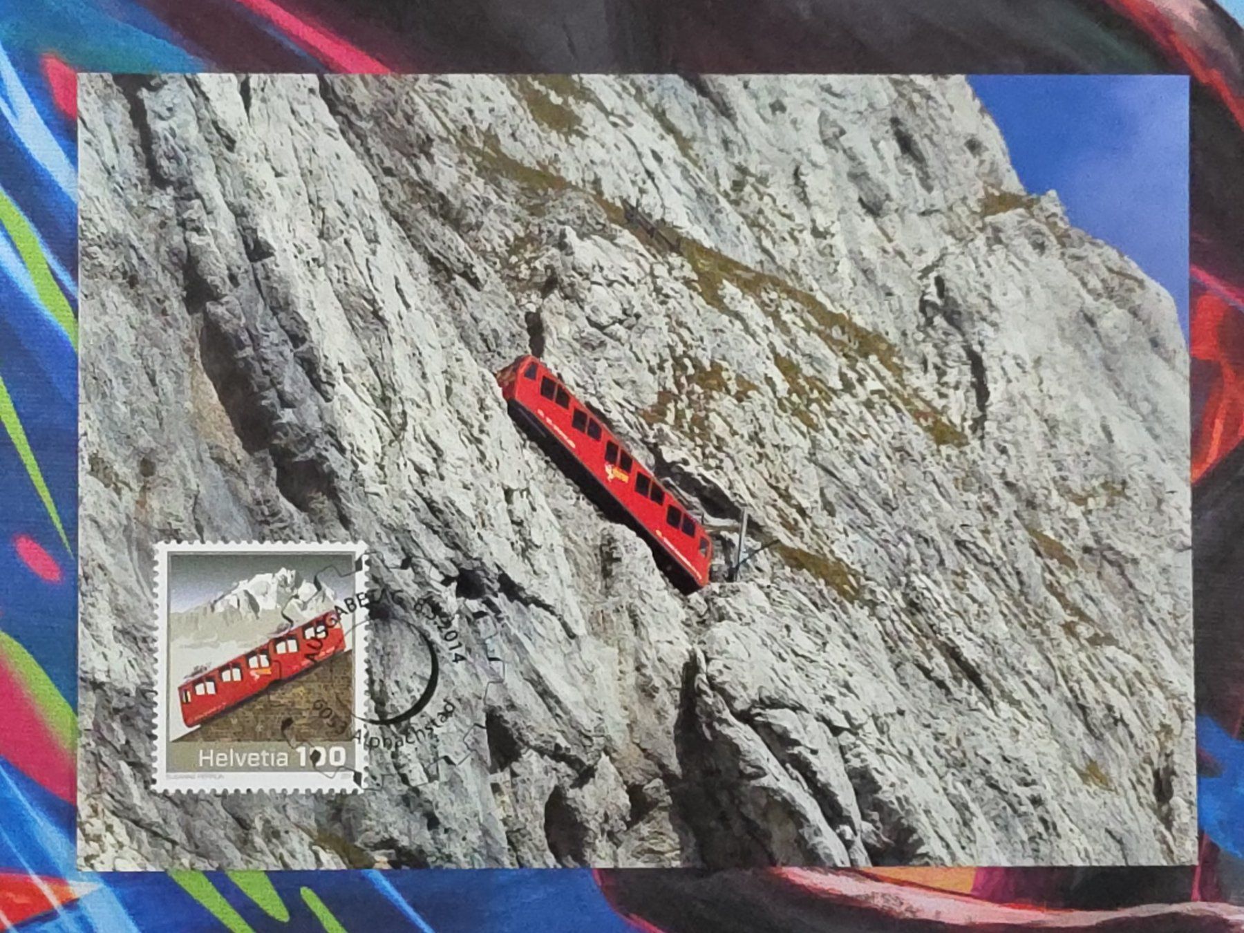 Ansichtskarten: CL26 Carte Postale + Timbre Suisse 2014 – Gebraucht aus Cousset von Patrick_Collections