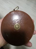 Antike Helvetia Rolle Meter Vintage-für Sammler Lederetui