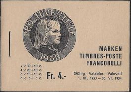1953 Pro Juventute MH Nr. 2 ** komplett einwandfrei ab 1.-
