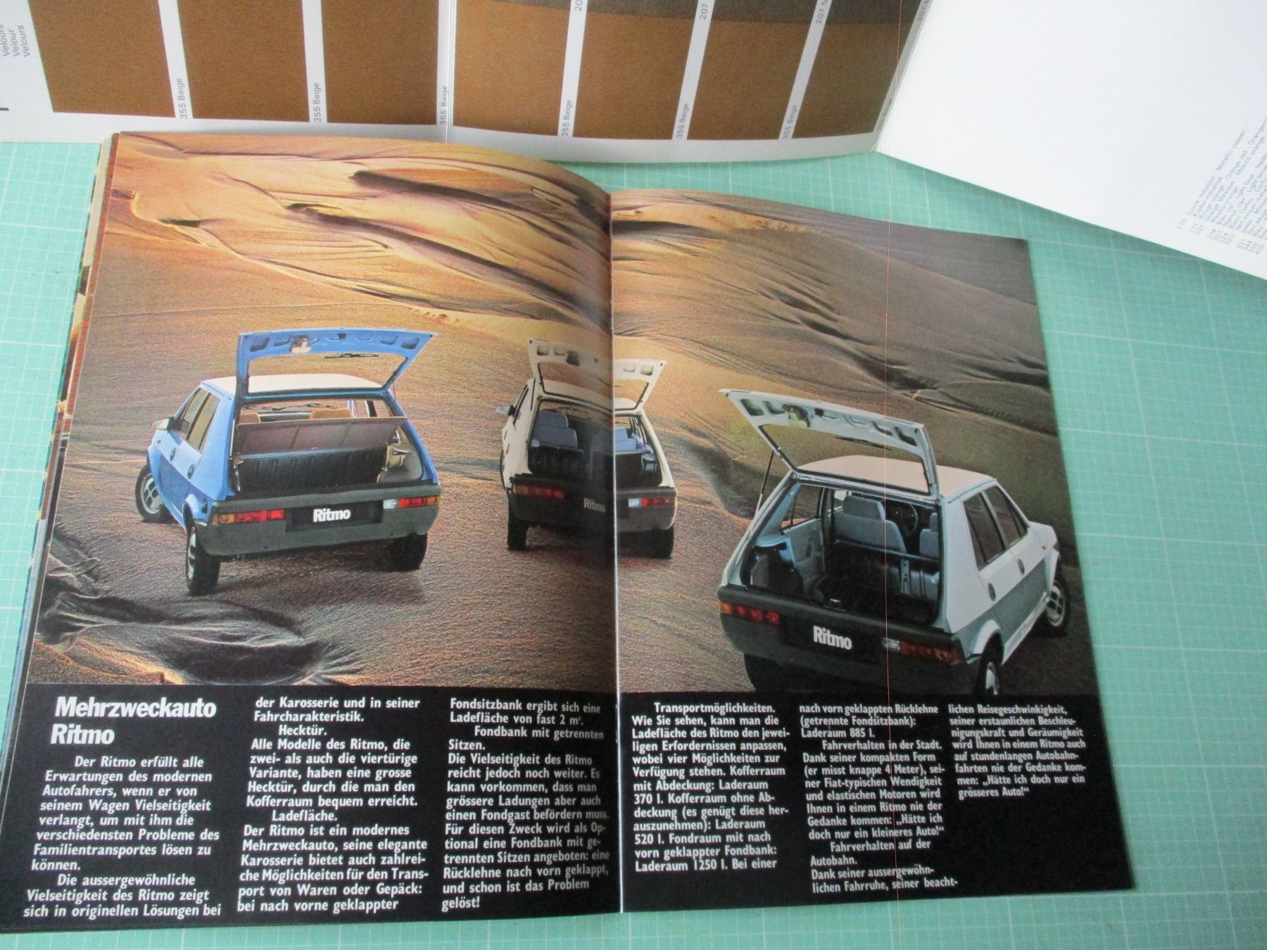Documenti: Fiat Ritmo  Prospekt + Gamma colori – Usato da Ottikon Gossau ZH venduto da hokuspokus 4