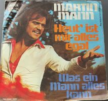 Vinyl-Single Martin Mann - Heut' ist mir alles egal